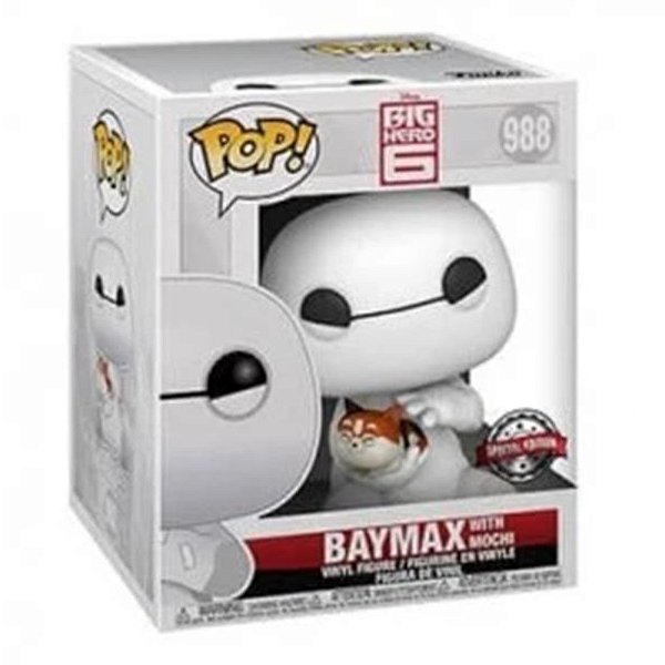 Funko Pop! Filme Disney Big Hero Baymax With Mochi 988 Exclusivo
