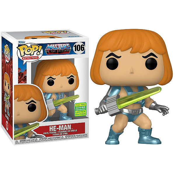 Funko Pop! Television Mestres Do Universo He Man 106 Exclusivo