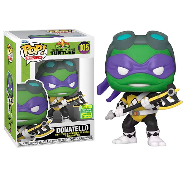 Funko Pop! Retro Toys Power Rangers As Tartarugas Ninja Donatello 105 Exclusivo