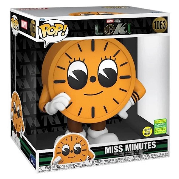 Funko Pop! Marvel Loki Miss Minutes 1063 Exclusivo Glow