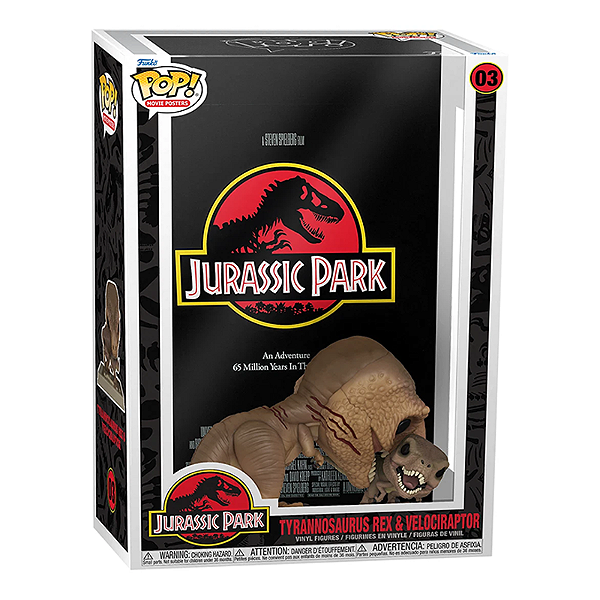 Funko Pop! Filme Jurassic Park Tyrannosaurus Rex & Velociraptor 03
