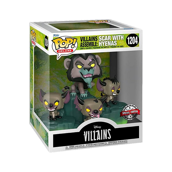 Funko Pop! Disney O Rei Leao Scar With Hyenas 1204 Exclusivo