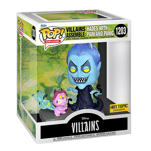 Funko Pop! Disney Hercules Villains Assemble: Hades With Pain And Panic 1203 Exclusivo
