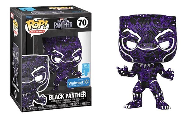 Funko Pop! Art Series Marvel Pantera Negra / Black Panther 70 Exclusivo
