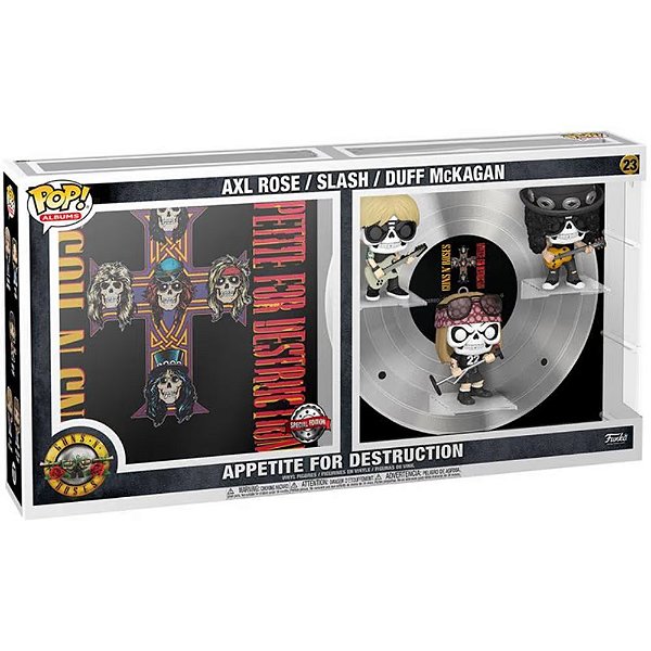 Funko Pop! Albums Guns N Roses Appetite For Destruction Axl Rose Slash Duff 23 Exclusivo