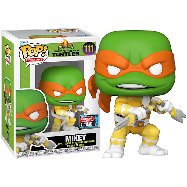 Funko Pop! Retro Toys Power Rangers / As Tartarugas Ninjas Mikey 111 Exclusivo