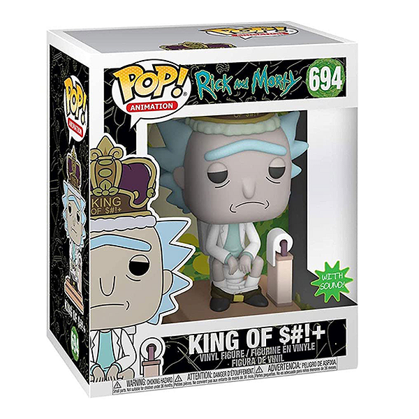 Funko Pop! Animation Rick And Morty King Of $#!+ 694 Exclusivo