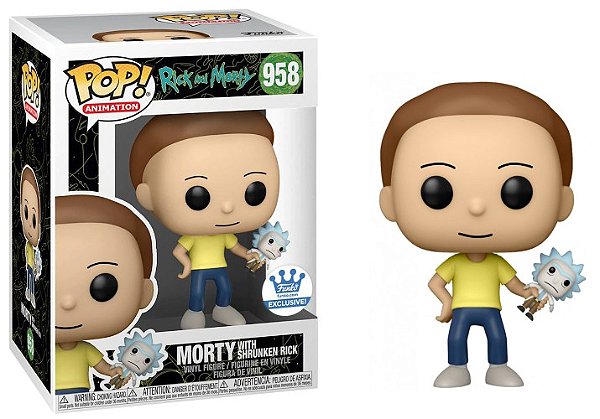 Funko Pop! Animation Rick And Morty Morty With Shrunken Rick 958 Exclusivo