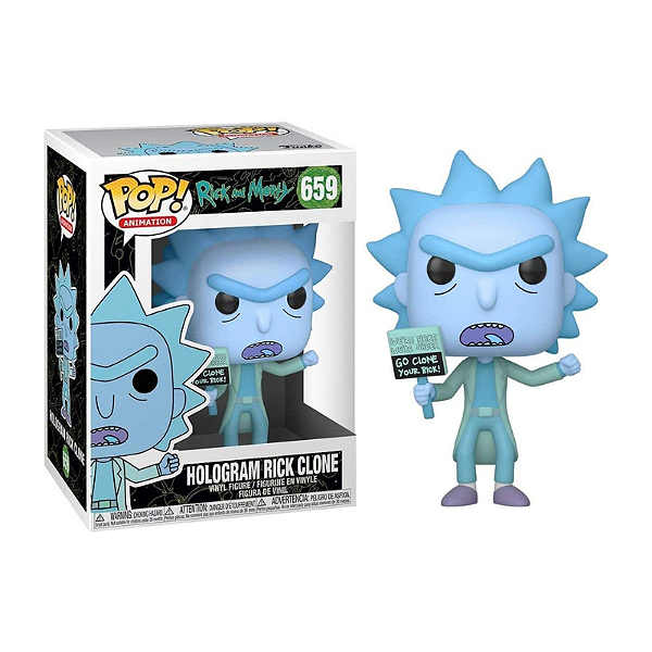 Funko Pop! Animation Rick And Morty Hologram Rick Clone 659