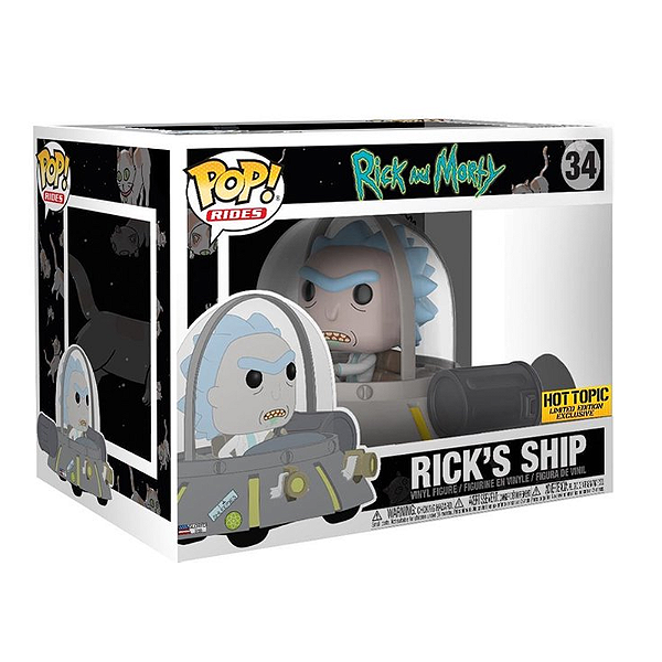 Funko Pop! Rides Animation Rick And Morty Rick's Ship 34 Exclusivo