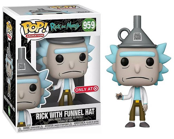 Funko Pop! Animation Rick And Morty Rick With Funnel Hat 959 Exclusivo