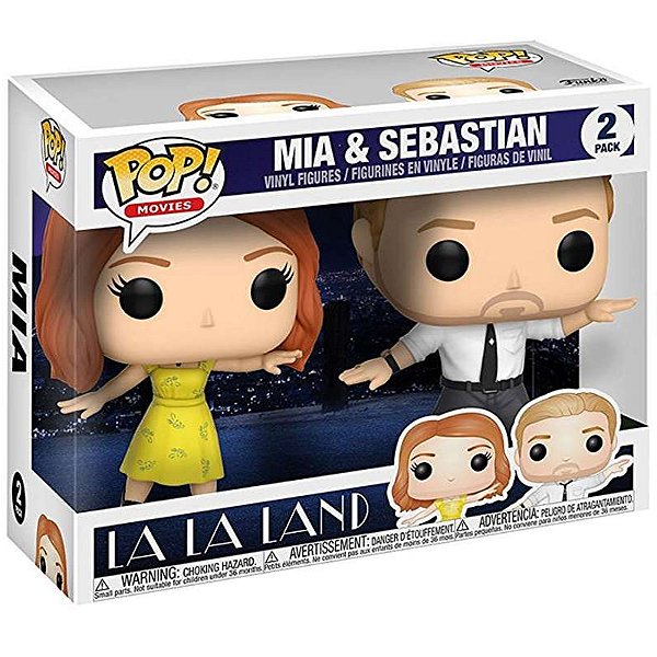 Funko Pop Filme La La Land Mia Sebastian 2 Pack Original Moca do Pop Funko Pop e aqui