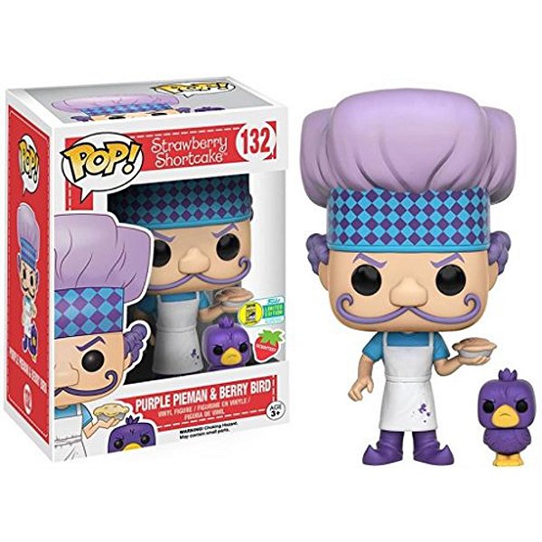 Funko Pop! Animation Moranguinho / Strawberry Shortcake Purple Pieman & Berry Bird 132 Exclusivo