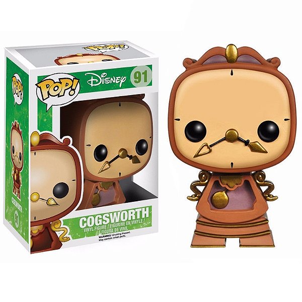 Funko Pop! Disney A Bela e A Fera Beauty And The Beast Cogsworth 91