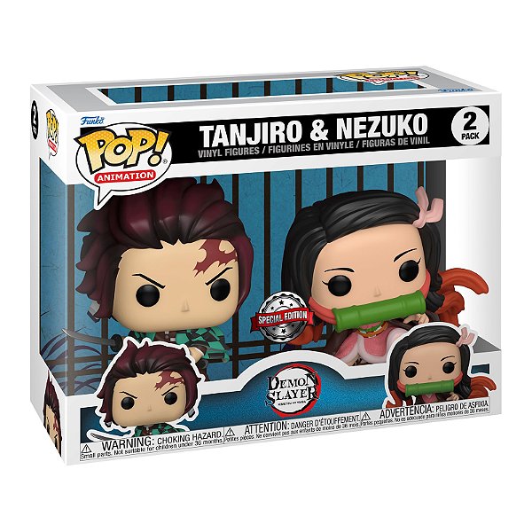 Funko Pop! Animation Demon Slayer Tanjiro & Nezuko 2 Pack Exclusivo