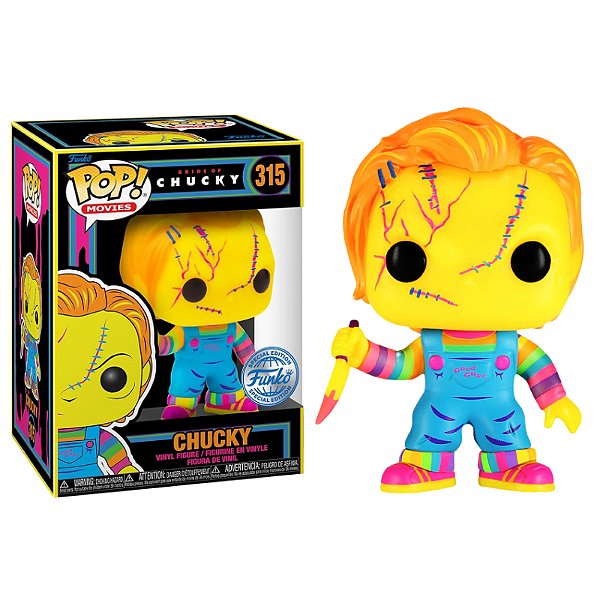 Funko Pop! Filme Terror A Noiva do Chucky 315 Exclusivo BlackLight