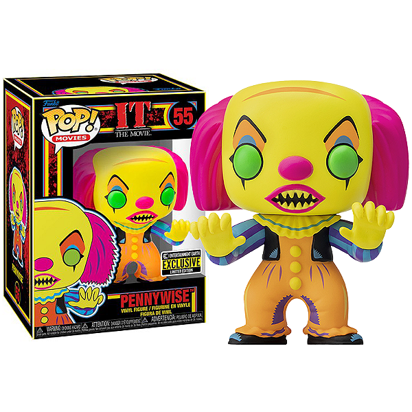 Funko Pop! Filme Terror It A coisa Pennywise Classic 55 Exclusivo Black Light