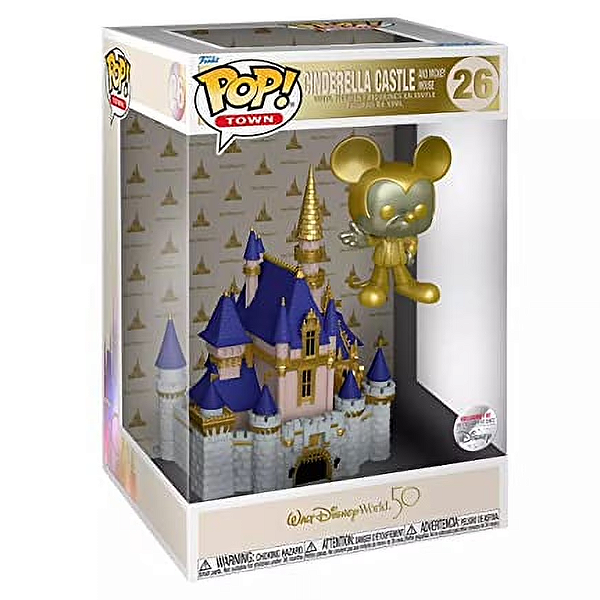 Funko Pop! Disney Cinderella Castle And Mickey Mouse 26 Exclusivo Gold