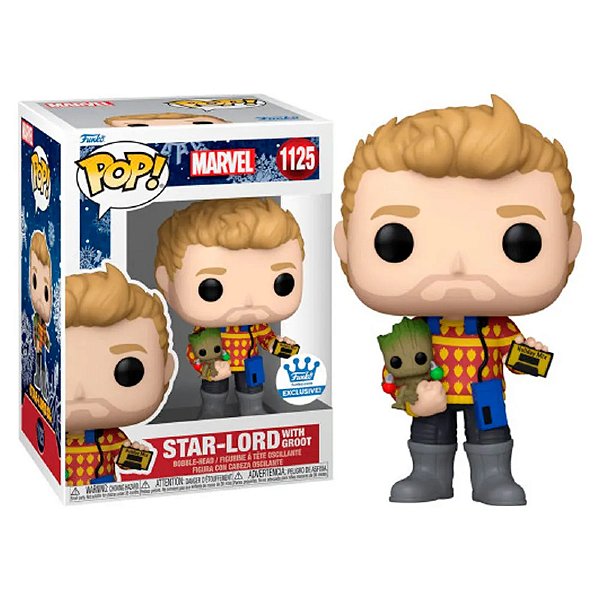 Funko Pop! Marvel Guardiões da Galáxia / Guardians Of The Galaxy Star Lord 1125 Exclusivo