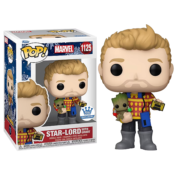 Funko Pop! Marvel Guardiões da Galáxia Natal Star Lord 1125 Exclusivo