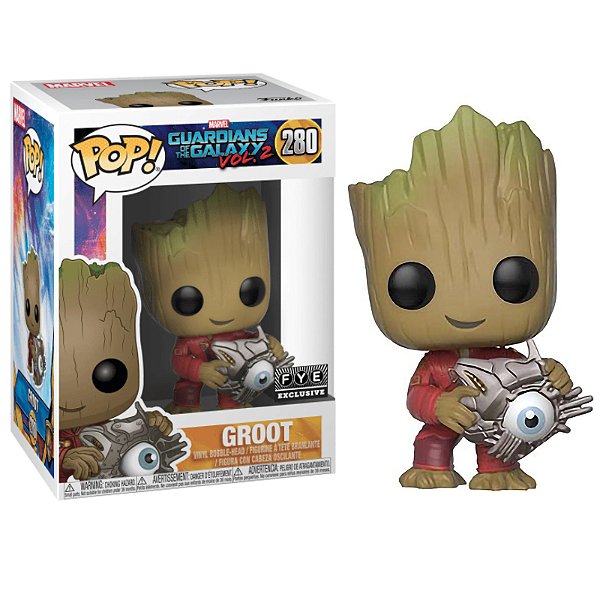 Funko Pop! Filme Marvel Guardiões da Galáxia / Guardians Of The Galaxy Groot 280 Exclusivo