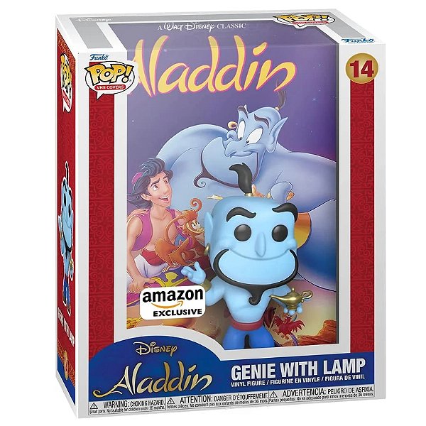 Funko Pop! Album Disney Aladdin Genie With Lamp 14 Exclusivo Original -  Moça do Pop - Funko Pop é aqui!