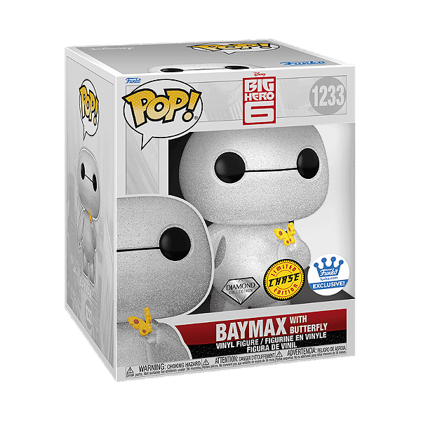 Funko Pop! Disney Operaçao Big Hero Baymax With Butterfly 1233 Exclusivo Diamond Chase