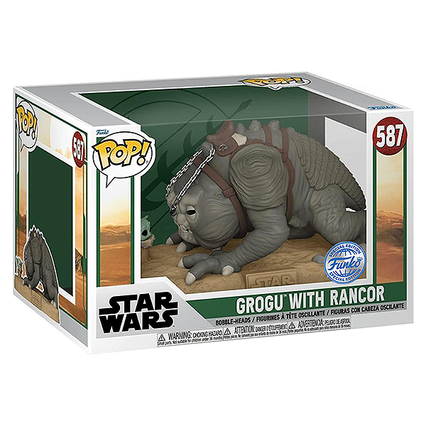 Funko Pop! Television Star Wars Grogu With Rancor 587 Exclusivo