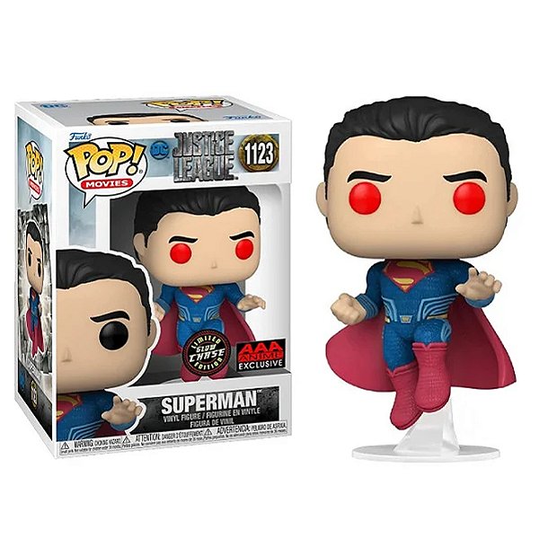 Funko Pop! Filme Liga da Justiça Superman 1123 Exclusivo Glow Chase
