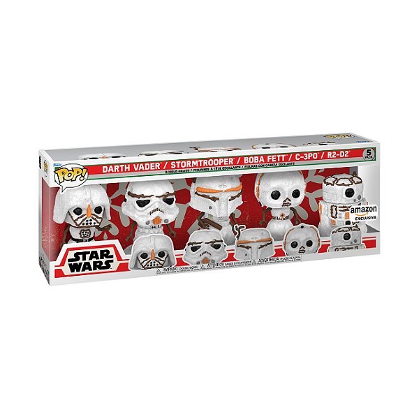 Funko Pop! Television Star Wars Holiday Snowman 5 Pack Exclusivo