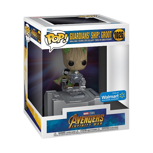 Funko Pop ! Marvel Avengers Guardians Ship Groot 1026 Exclusivo