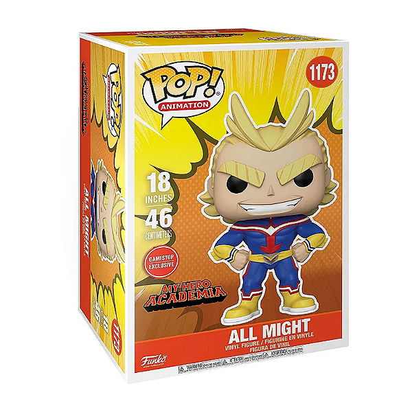 Funko Pop! Animation My Hero Academia All Might 1173 Exclusivo 18 Polegadas