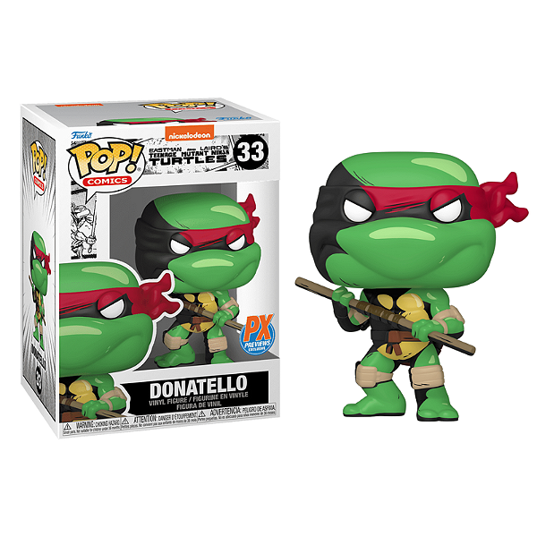 Funko Pop! Comics As Tartarugas Ninjas Donatello 33 Exclusivo