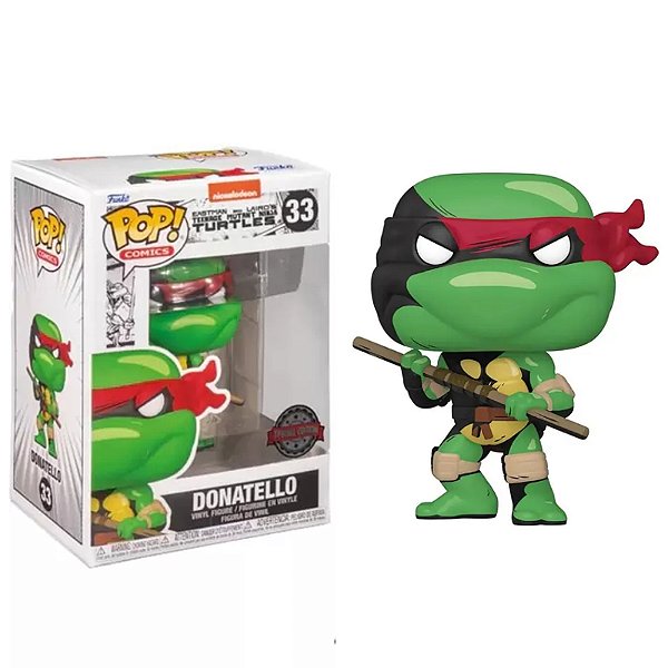 Funko Pop! Comics As Tartarugas Ninja Donatello 33 Exclusivo