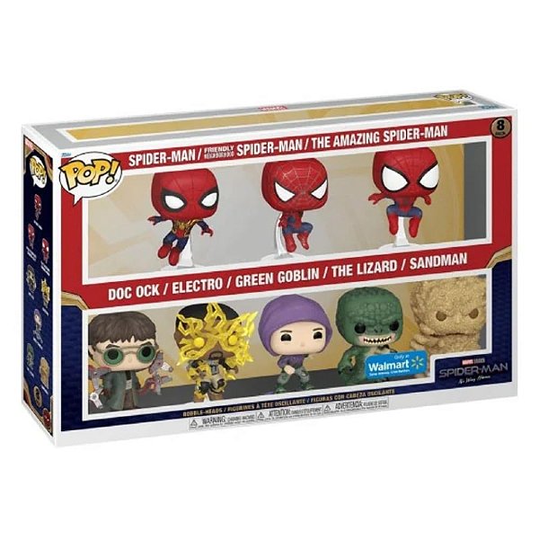 Funko Pop! Marvel Homem Aranha / Spider Man 8 Pack Exclusivo
