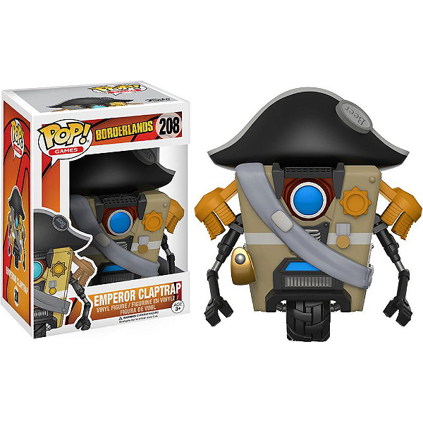 Funko Pop! Games Borderlands Emperor Claptrap 208