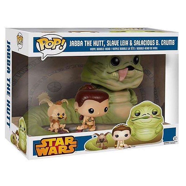 Funko Pop! Television Star Wars Jabba The Hutt Slave Leia & Salacious B. Crumb 3 Pack