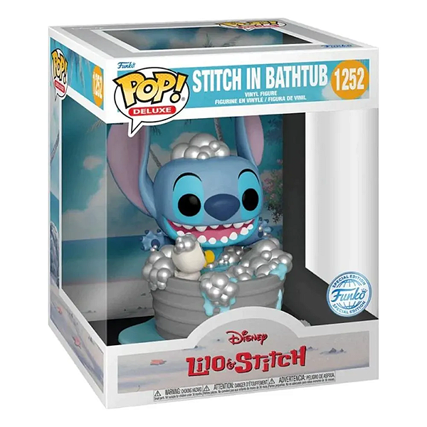 Funko Pop! Deluxe Disney Lilo & Stitch In Bathtub 1252 Exclusivo