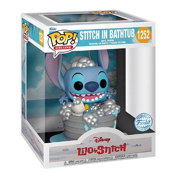 Funko Pop! Deluxe Disney Lilo & Stitch In Bathtub 1252 Exclusivo