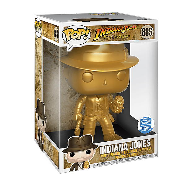 Funko Pop! Filme Indiana Jones 885 Exclusivo Gold 10 Polegadas