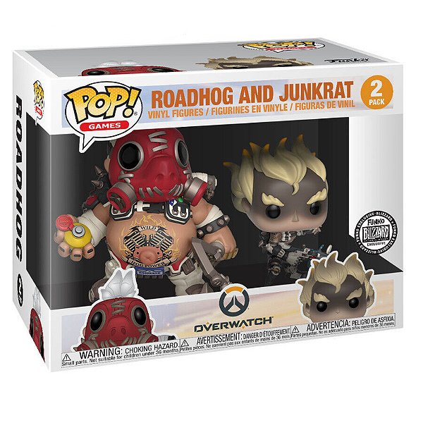 Funko Pop! Games Overwatch Roadhog And Junkrat 2 Pack Exclusivo