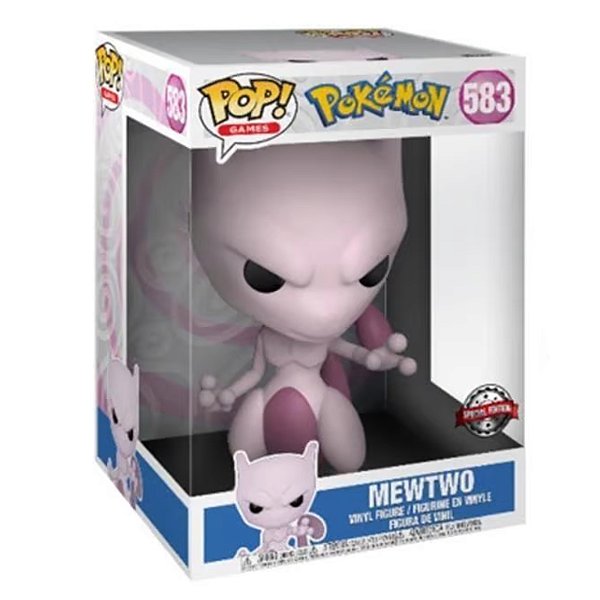 Funko Pop! Games Pokemon Mewtwo 583 Exclusivo 10 Polegadas
