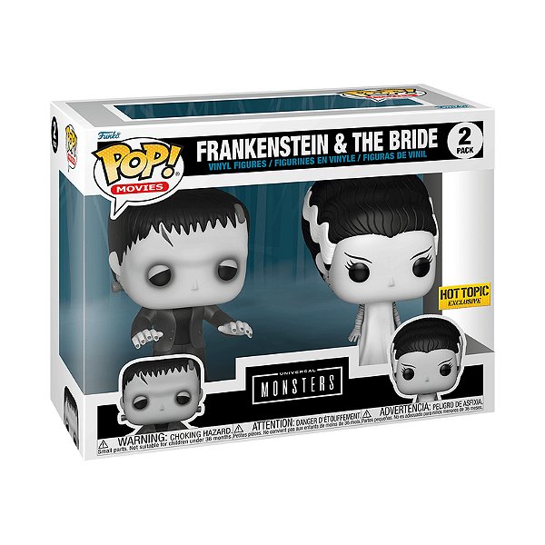 Funko Pop! Movies Frankenstein & The Bride 2 Pack Exclusivo
