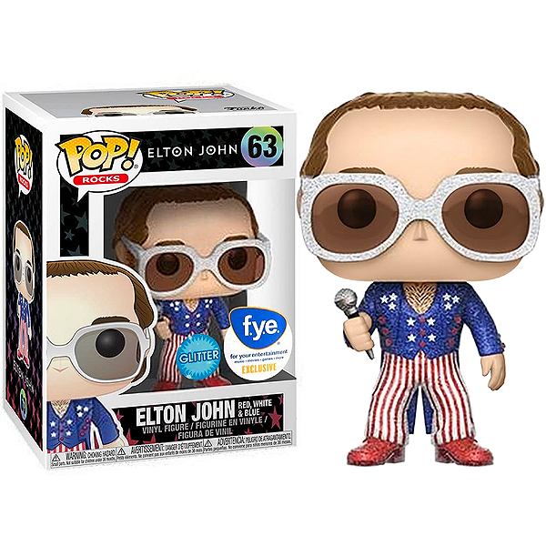 Funko Pop! Rocks Elton John 63 Exclusivo Glitter