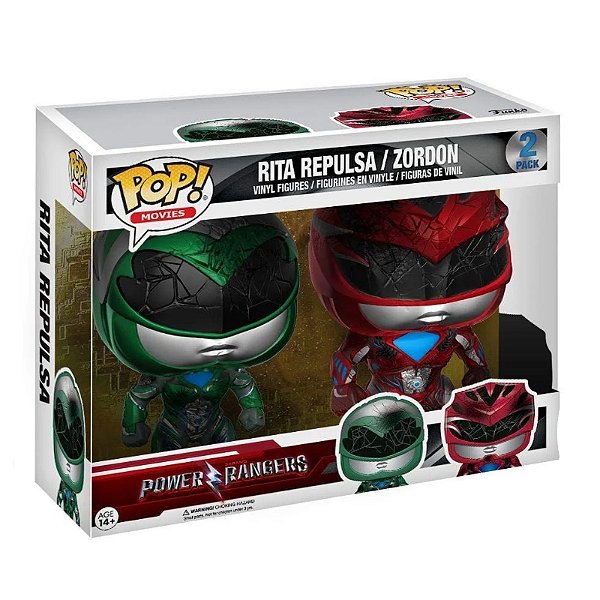 Funko Pop! Filme Power Rangers Rita Repulsa e Zordon 2 Pack Exclusivo