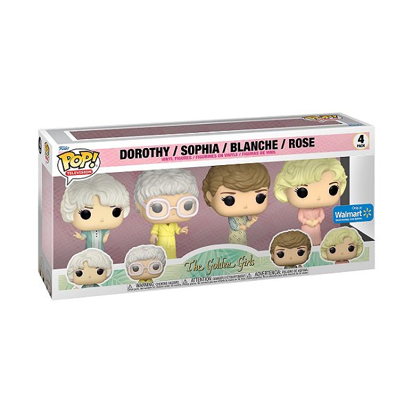 Funko Pop! The Golden Girls Dorothy / Sophia / Blanche / Rose 4 Pack Exclusivo