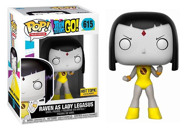 Funko Pop! Os Jovens Titãs em Ação Teen Titans Go Raven As Lady Legasus 615 Exclusivo