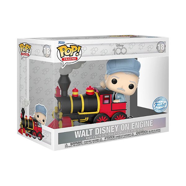 Funko Pop! Disney Trains Walt Disney On Engine 18 Exclusivo