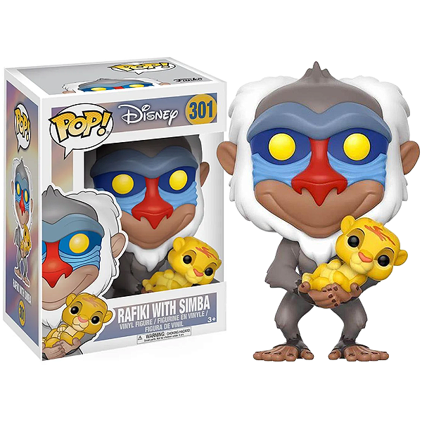 Funko Pop! Disney O Rei Leao Rafiki With Simba 301