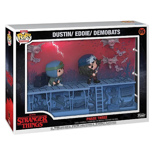 Funko Pop! Album Moment Television Stranger Things Dustin Eddie Demobats Phase Three 05